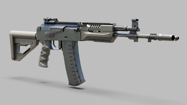 ak12 assault rifle Modèle 3D .c4d .max .obj .3ds .fbx .stl .blend 
