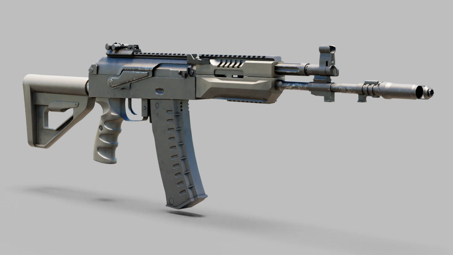 ak12 assault rifle 3D Model .c4d .max .obj .3ds .fbx .stl .blend