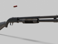 pump action shotgun 3D Модель