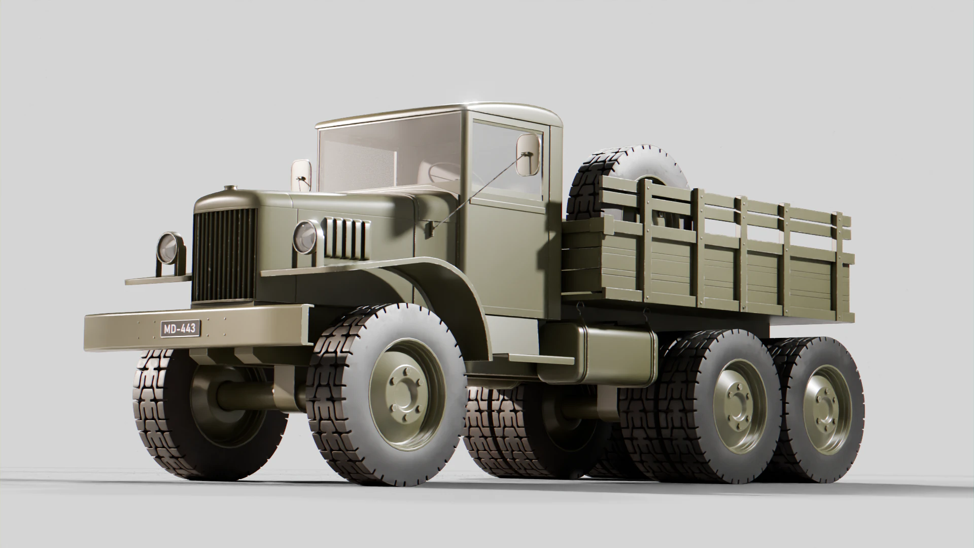 Utility Truck 3D Model .c4d .max .obj .3ds .fbx .stl .blend 