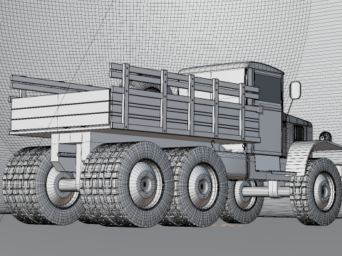 Utility Truck Modelo 3D