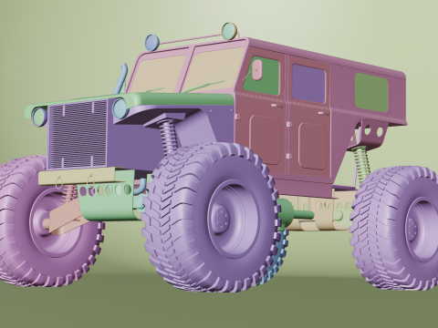 Offroad Sand Rail Truck Model 3D