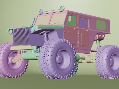 Offroad Sand Rail Truck 3D Model