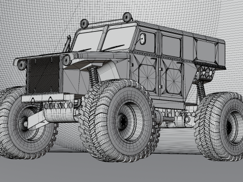 Offroad Sand Rail Truck Model 3D
