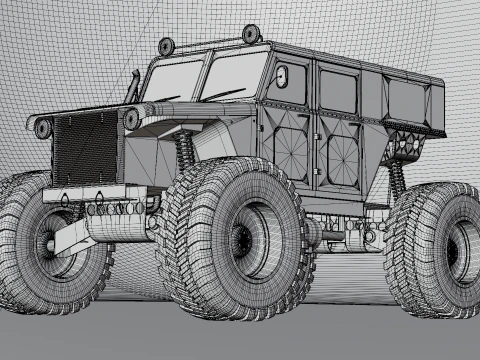Offroad Sand Rail Truck 3D Model