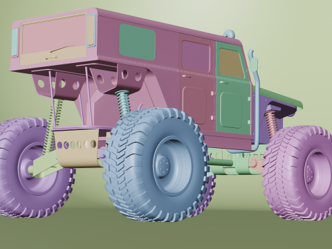 Offroad Sand Rail Truck Model 3D