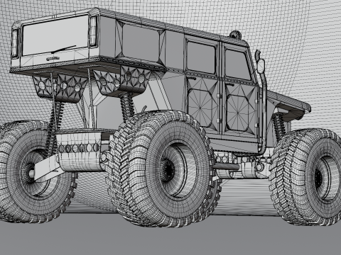 Offroad Sand Rail Truck Model 3D