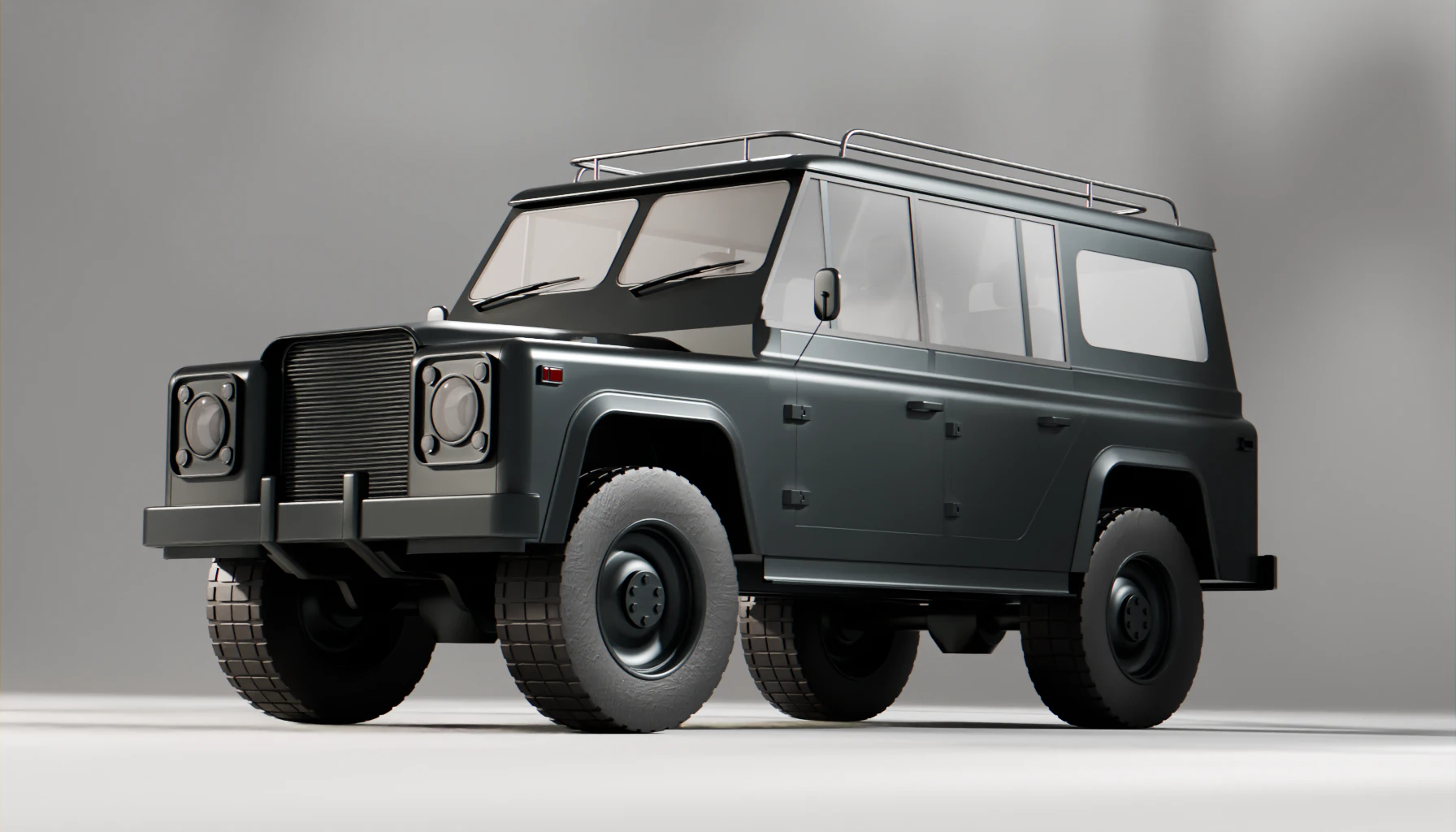 Offroad 4x4 landcruiser 3D Model .c4d .max .obj .3ds .fbx .stl .blend