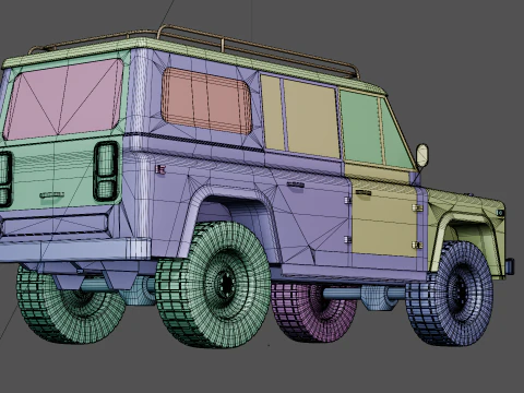 Offroad 4x4 landcruiser 3D Model