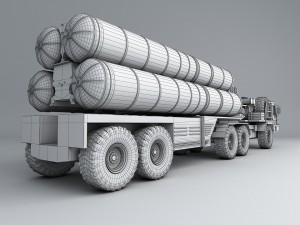 c500 pvo nuclear russian army Model 3D