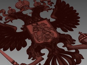 russian coat of arms Model 3D