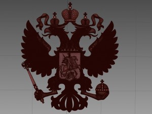 russian coat of arms Model 3D