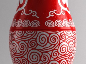 matryoshka russian and china 3Dモデル