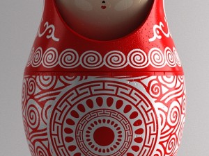 matryoshka russian and china 3Dモデル