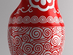 matryoshka russian and china 3Dモデル
