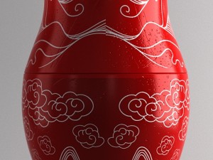 matryoshka russian and china 3Dモデル