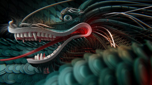 chinese dragon 3D Модель .c4d .max .obj .3ds .fbx .stl .blend