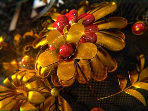 khokhloma russian pattern 3D Model