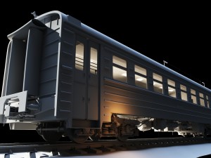 ussr train er9p-132 3D 模型