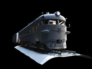 यूएसएसआर ट्रेन er9p-132 3D मॉडल
