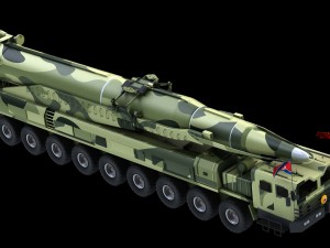 hwasong rocket the north korea 3D Model