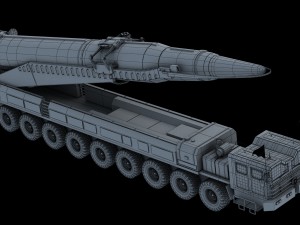 hwasong rocket the north korea Modèle 3D