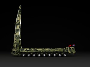 hwasong rocket the north korea Modèle 3D