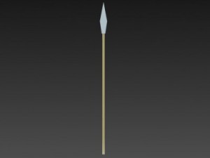 3d spear 3D Model