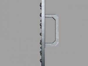 metal shield for games and animation 3D Model