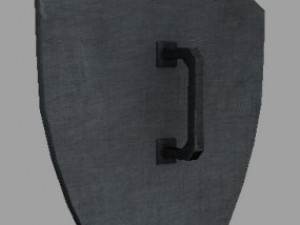metal shield for games and animation 3D Model