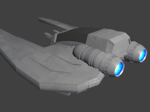 маленький истребитель 3D Модель