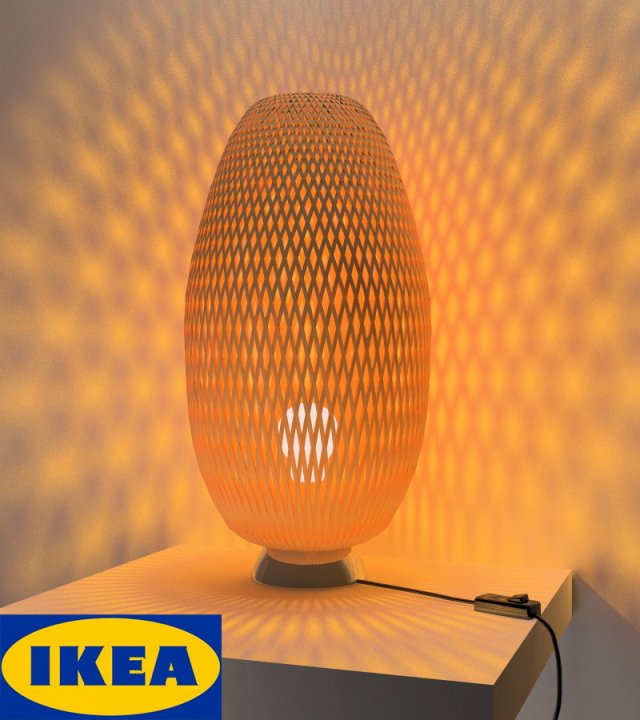 lamp boya ikea 3Dモデル .c4d .max .obj .3ds .fbx .stl .blend 