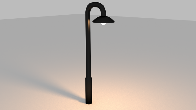 street lamp Model 3D .c4d .max .obj .3ds .fbx .stl .blend