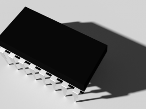 16pin microchip 3D Модель