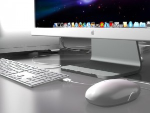 mac pro with wires plugged in 3D Model