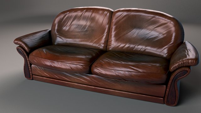 sofa Model 3D .c4d .max .obj .3ds .fbx .stl .blend 