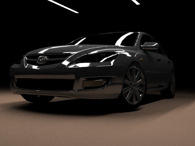 mazda speed 3 3D Model .c4d .max .obj .3ds .fbx .stl .blend 