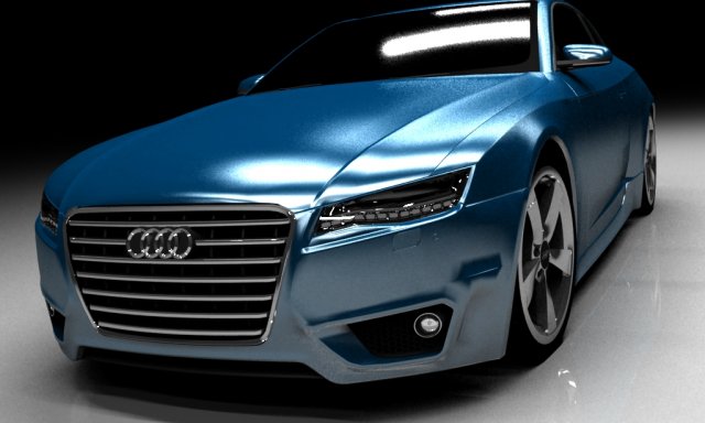 audi concept 3Dモデル .c4d .max .obj .3ds .fbx .stl .blend 