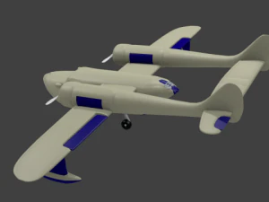 bebek laut pesawat amfibi Model 3D