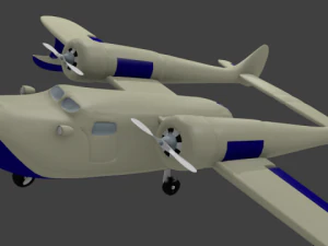 bebek laut pesawat amfibi Model 3D