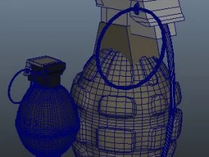 手榴弹 3D 模型