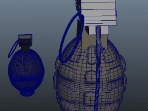 手榴弹 3D 模型