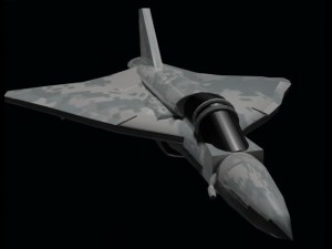military jet Modelo 3D