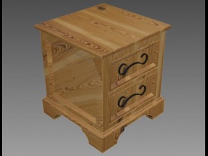 bedside table Model 3D