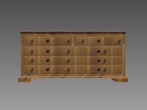 chest of drawers 3D 模型