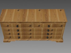 chest of drawers 3D 模型
