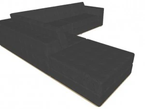l shape sofa in two direction 3D Model