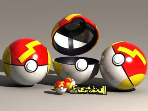 pokeball fast ball 3D Model