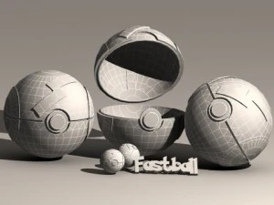 pokeball fast ball 3D Model