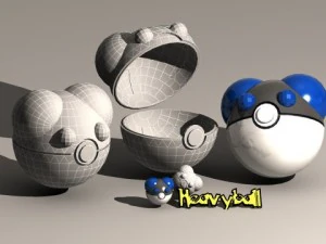 pokeball heavy ball 3D Model